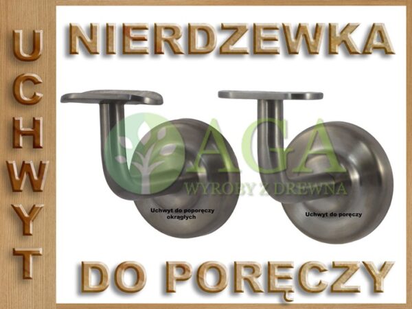 UCHWYT NIERDZEWNY DO PORĘCZY WSPORNIK UCHWYTY